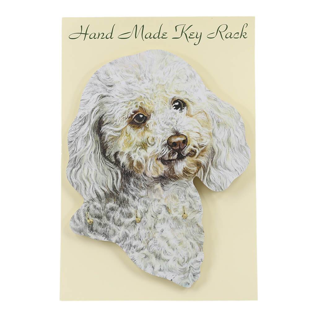 Poodle Dog Handmade Wooden Key Rack