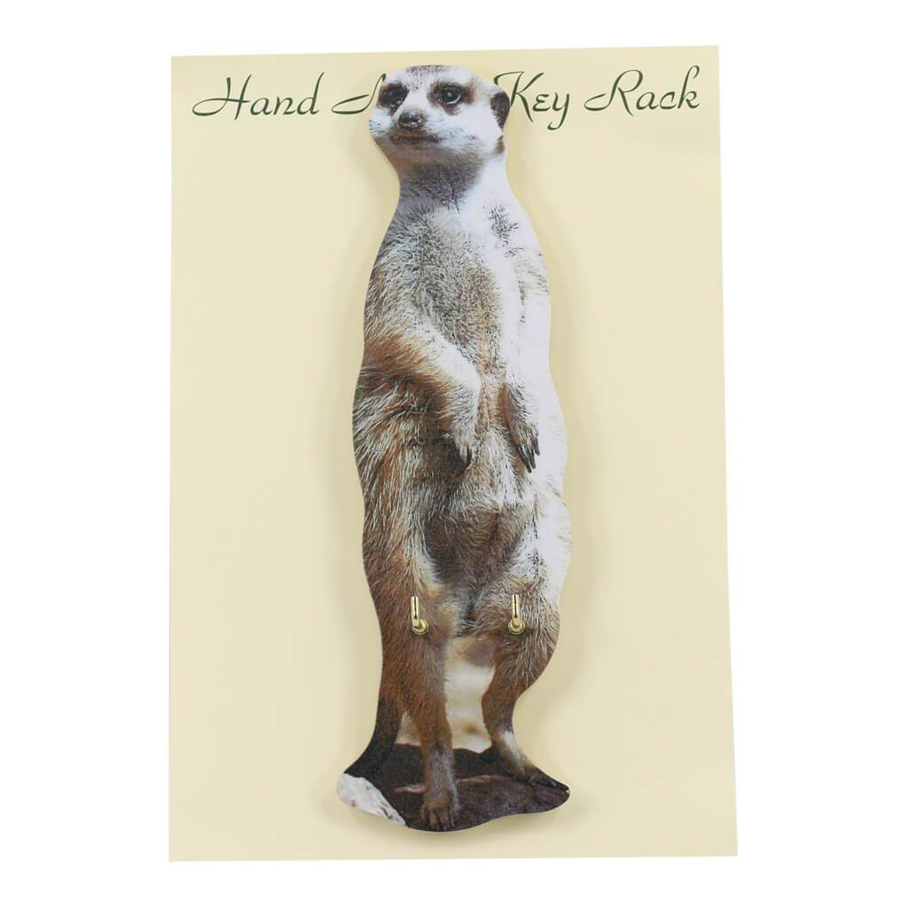 Meerkat Handmade Wooden Key Rack