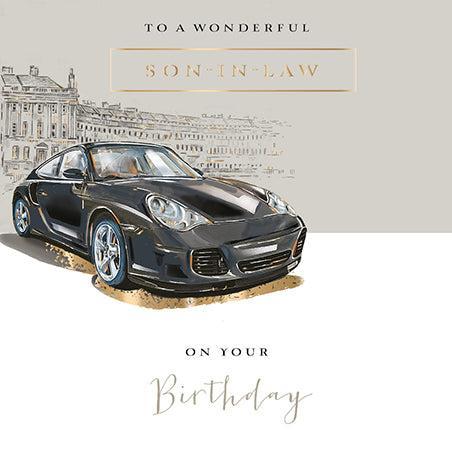 Porsche 911 Happy Birthday Son In Law Card