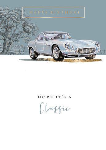 Jaguar E Type Happy Birthday Card