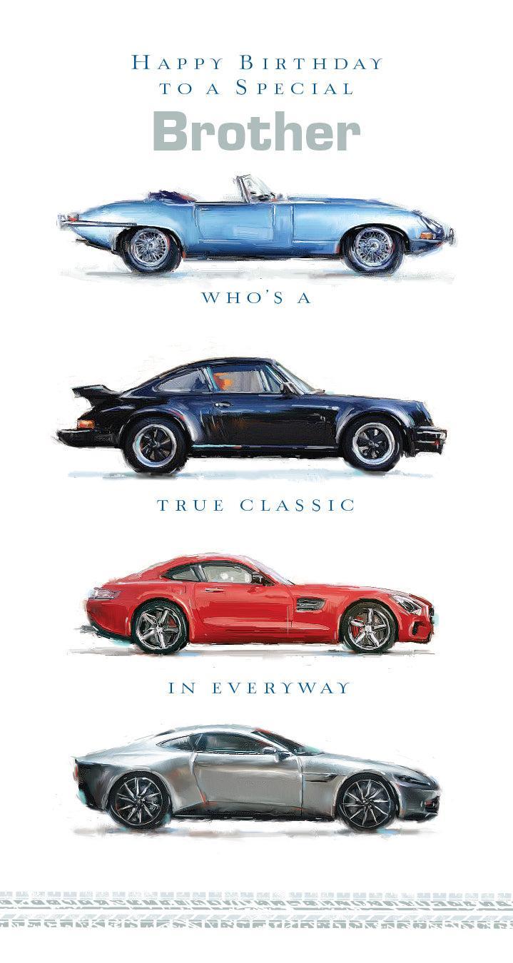Brother Happy Birthday Classic Cars Collection Card