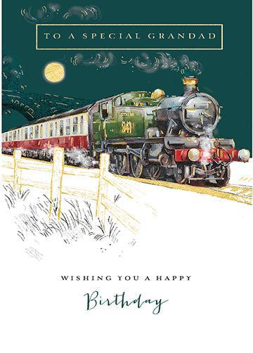 Grandad Steam Train Southern 841 Happy Birthday Card