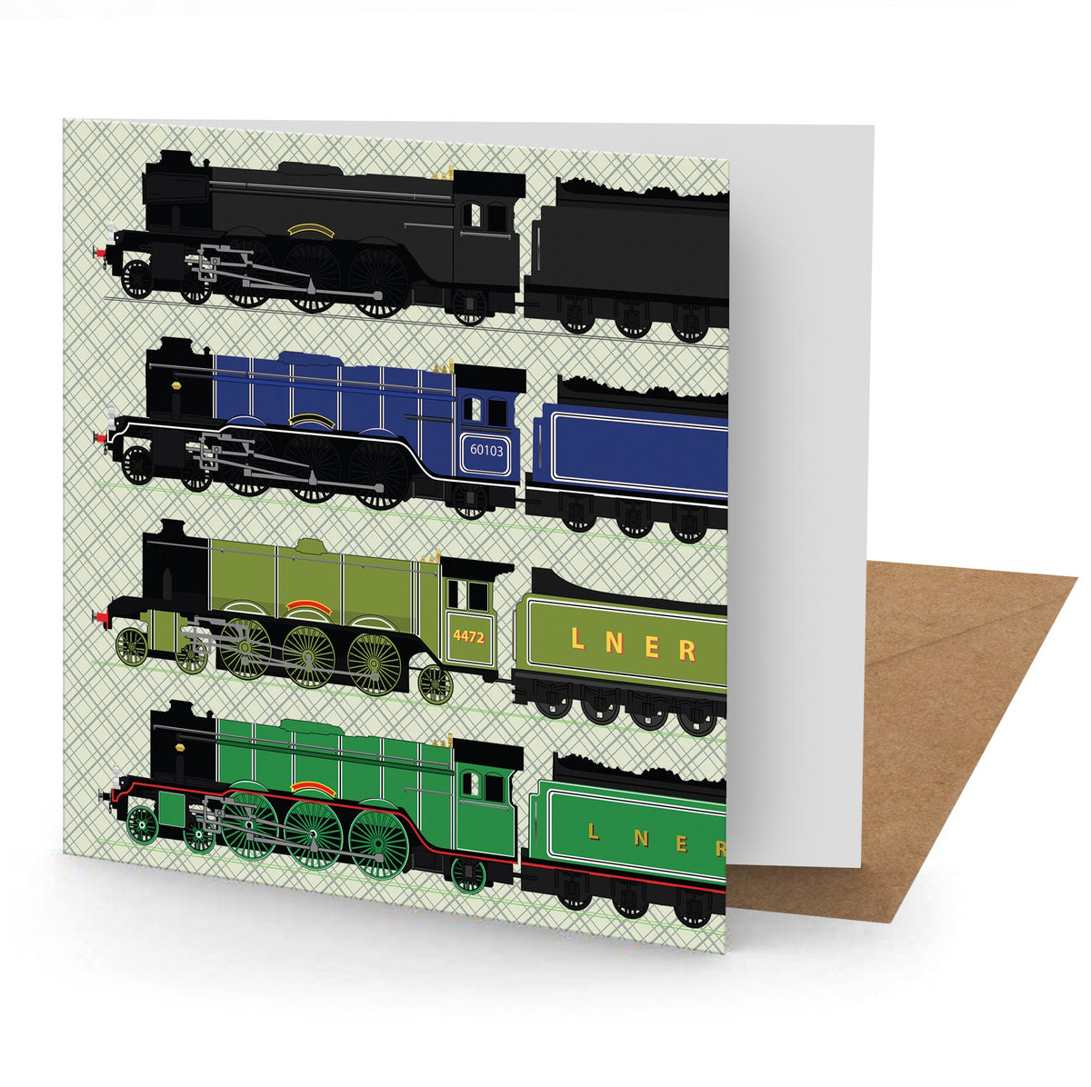 Flying Scotsman Greetings Card Blank