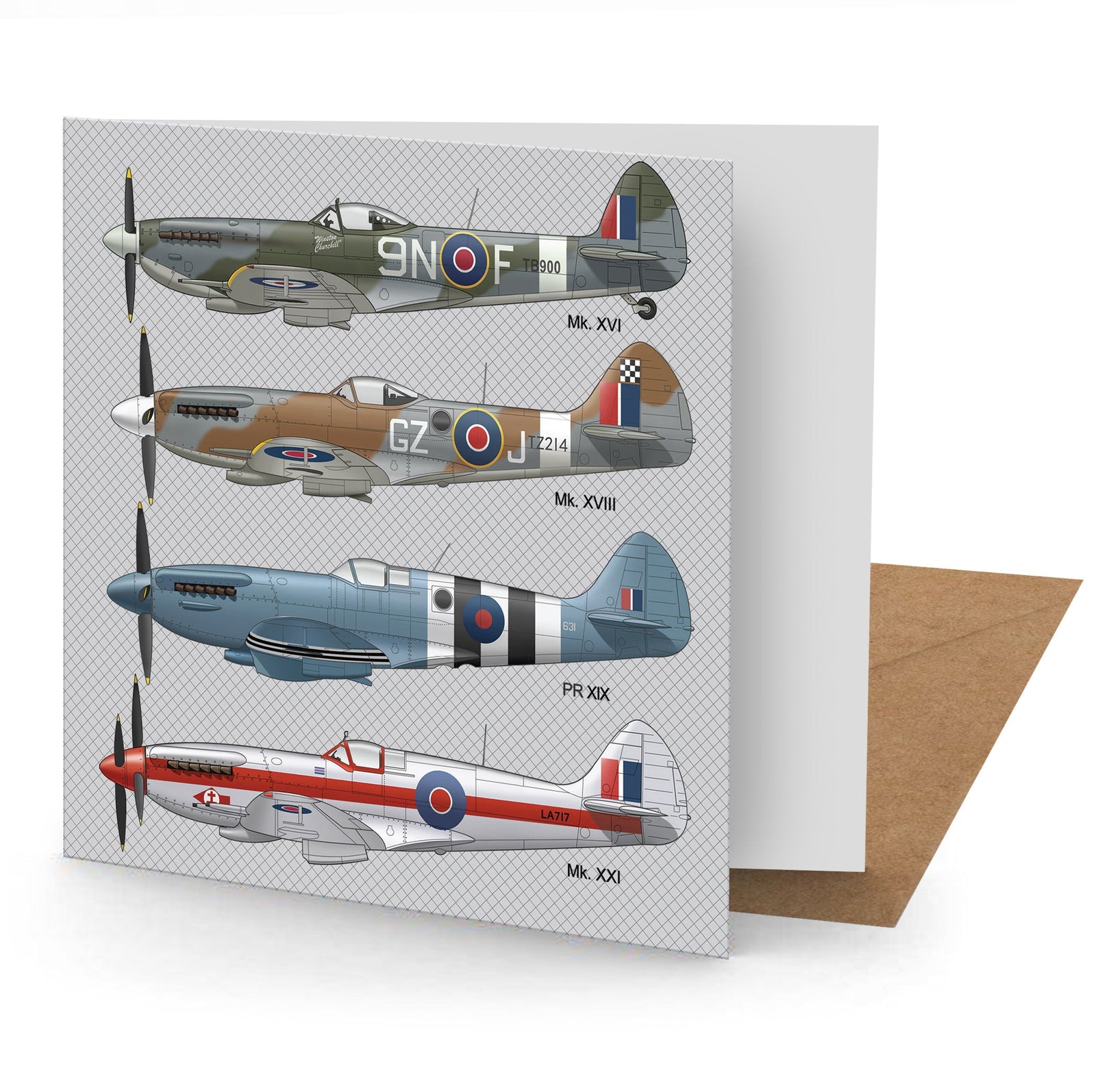 Spitfire Greetings Card Blank