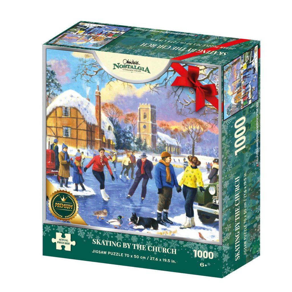 Land Rover Style Series I and Ice Skaters Jigsaw Puzzle 1000 Piece Boxed