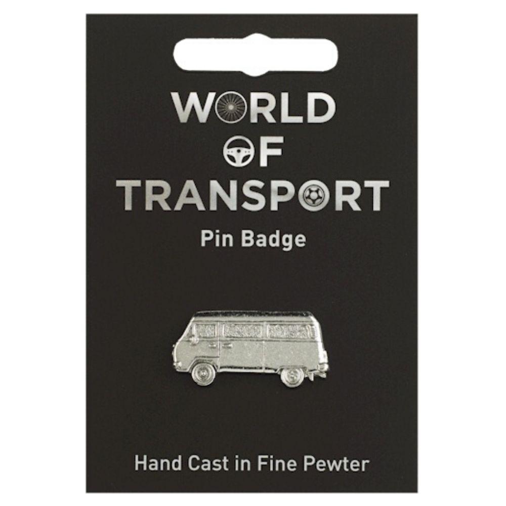 Campervan Fine Pewter Metal Pin Badge