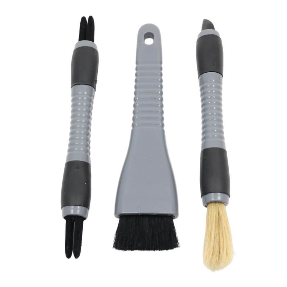 3 Piece Car Interior Cleaning Detailing Brush Gift Set