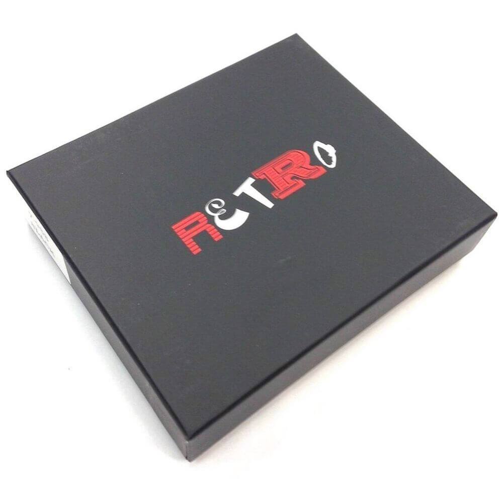 Union Jack Mini Tri Fold Mens Leather Wallet RFID Gift Box