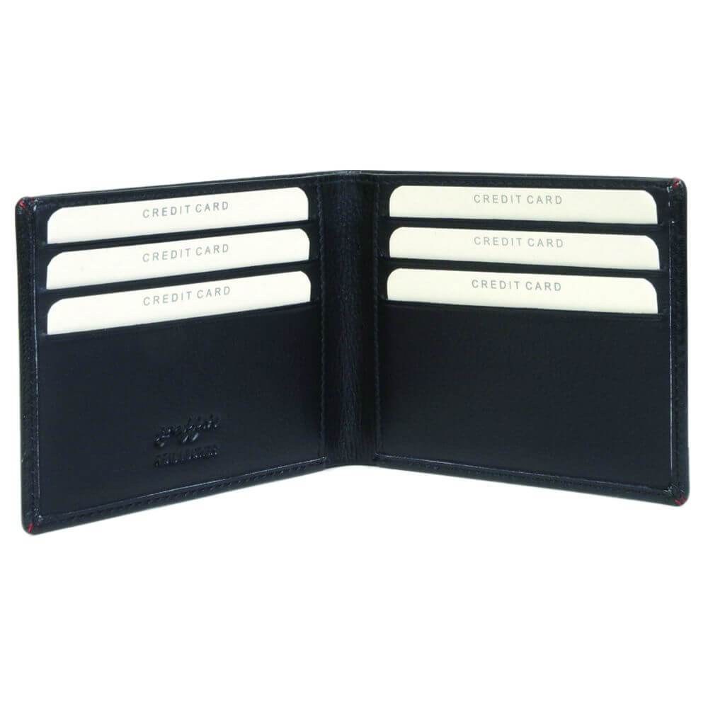 VW Campervan Style Mens Leather Wallet RFID Secure