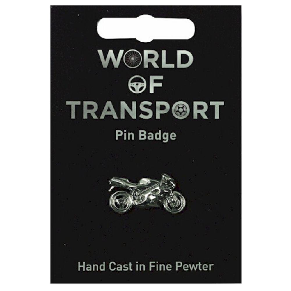 Sports and Road Motorbike Pewter Metal Pin Badge