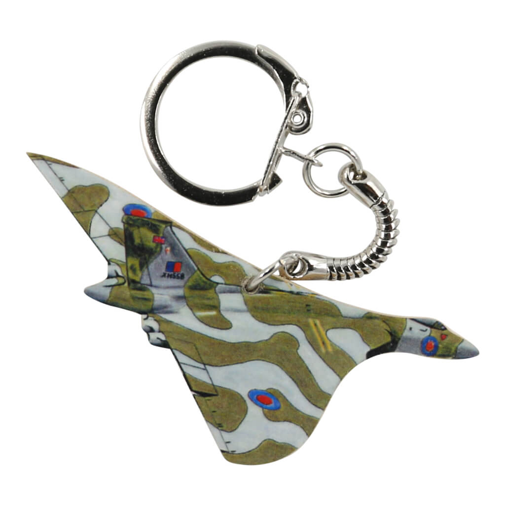 Vulcan Bomber Plane Handmade Wooden Keyring