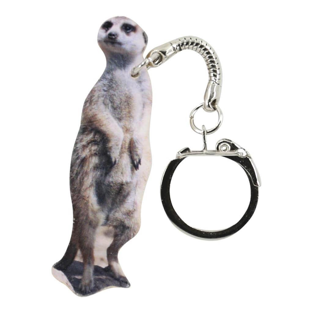 Meerkat Handmade Wooden Keyring
