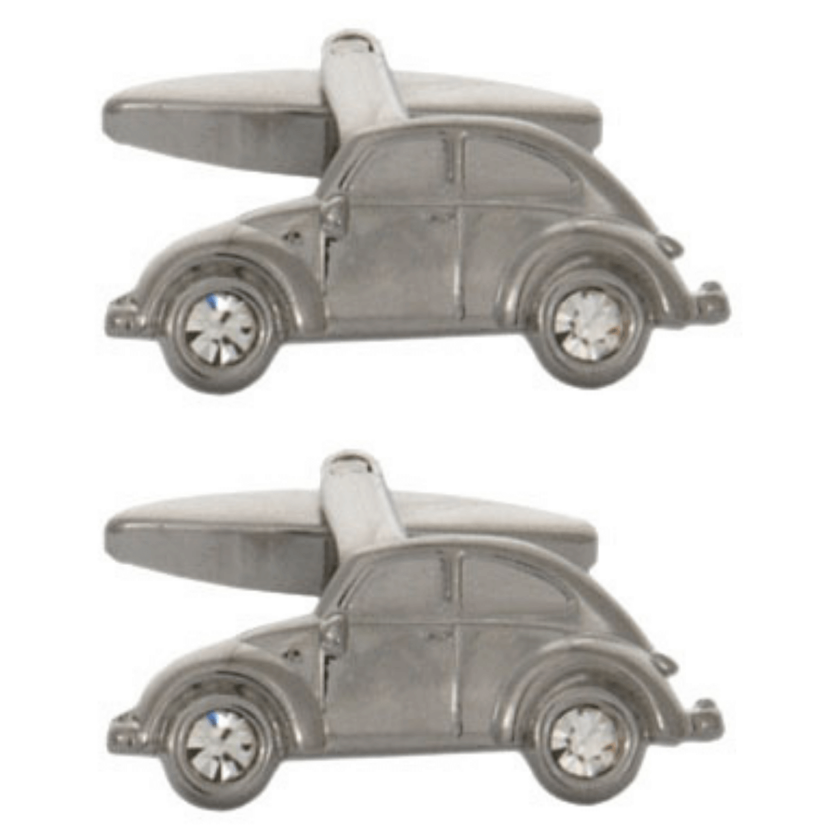 Volkwagen Classic VW Beetle Car Rhodium Plated Cufflinks Gifts