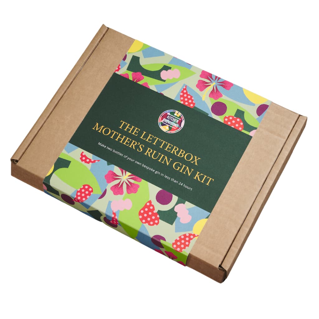 Letterbox Gin Making Kit - Mothers Ruin closed letterbox gift package