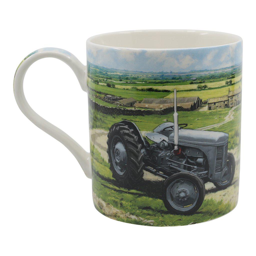 Grey Ferguson TE20 Vintage Tractor Mug Right Size View