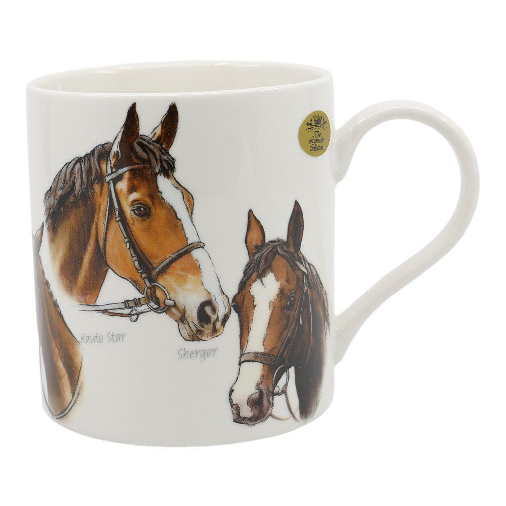 Race Horses Horse Lover Fine China Mug Right Hand View