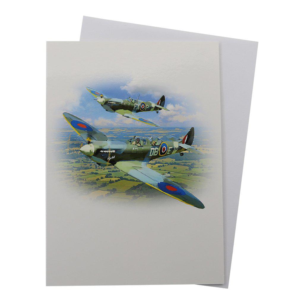 Spitfire Fighter Plane WW2 Birthday Greetings Card