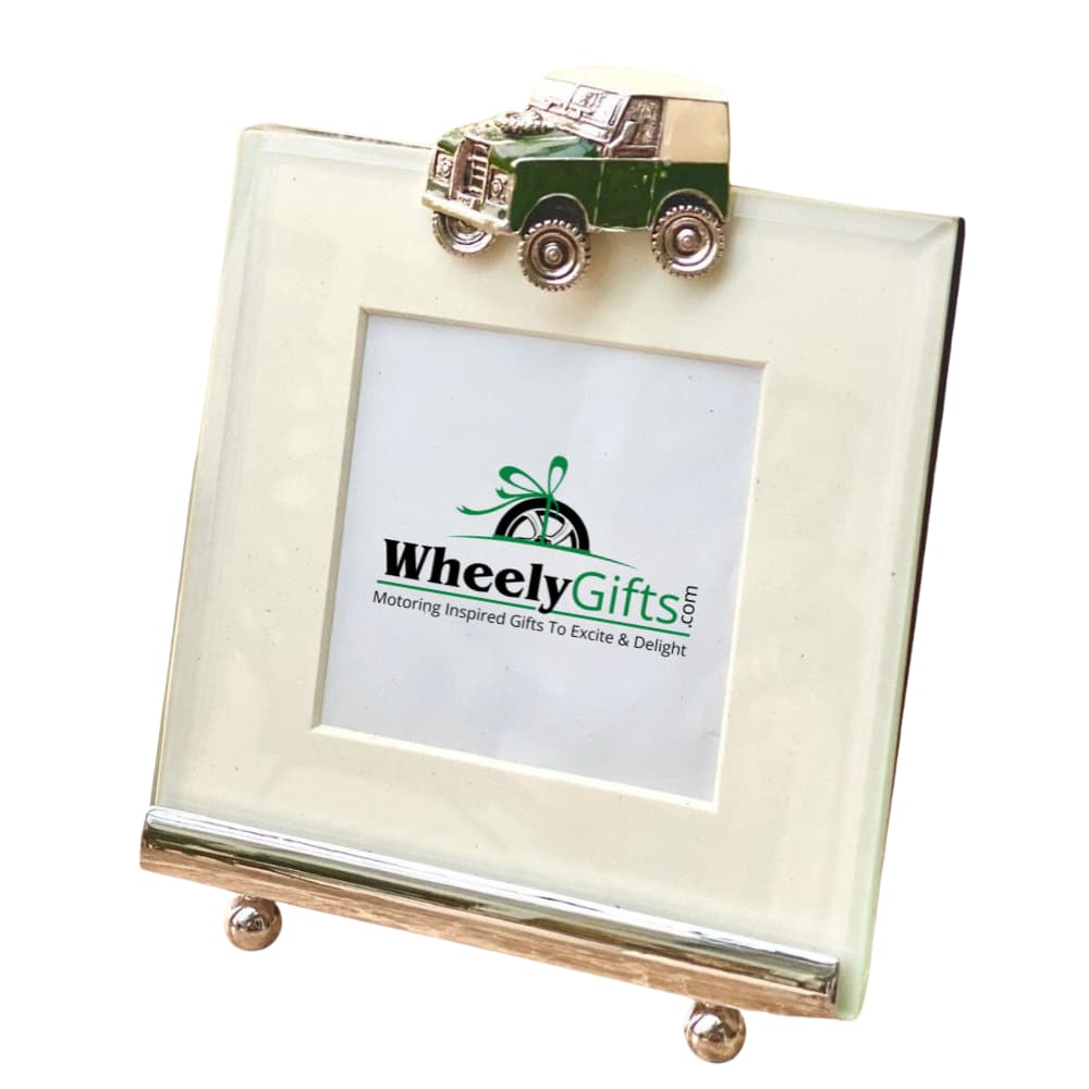 Land Rover Style Hand Enamelled Photo Frame Square