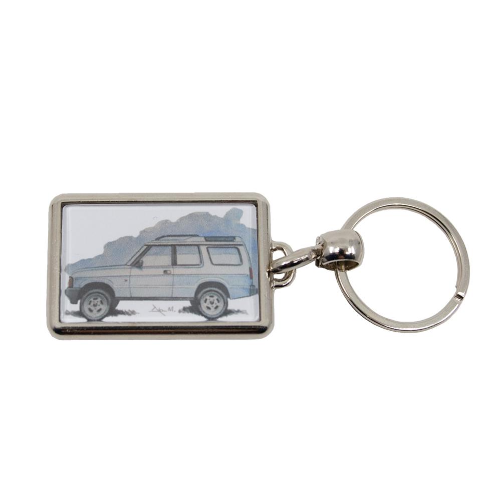 Land Rover Discovery Mk1 Picture Metal Keyring