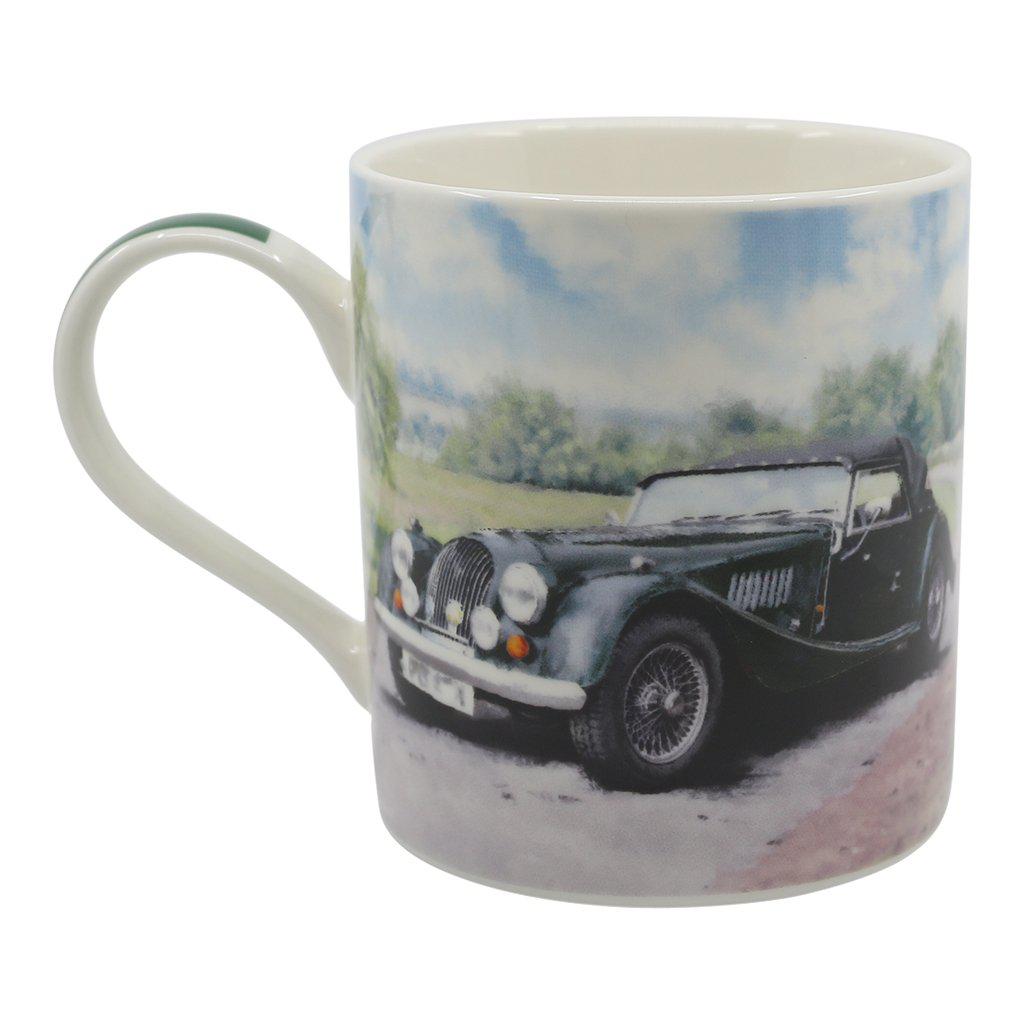 Morgan Plus 4 Mug Green Classic Car Right Side View