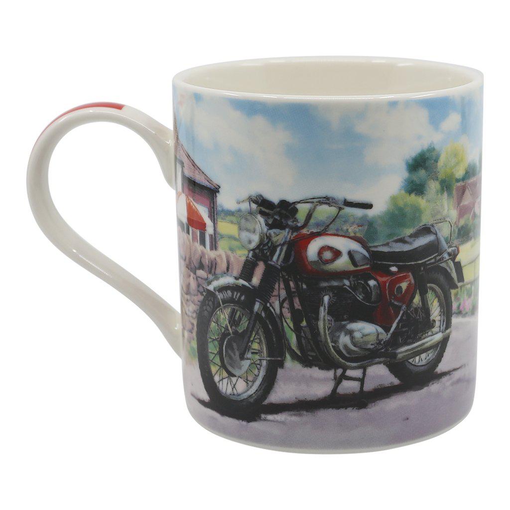 Red BSA Lightning Classic Motorbke Mug Right Side View