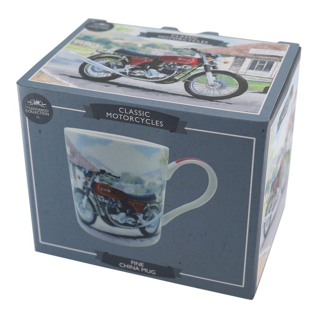 Red Norton Commando Classic Motorbike Mug Boxed