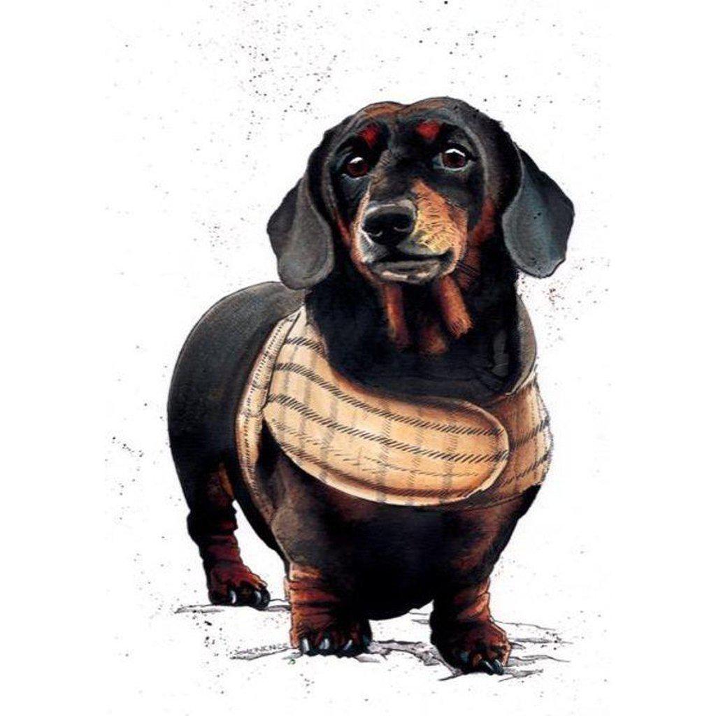 Arthur The Dachshund Dog Greetings Card For All Occasions-Gifts Made Easy