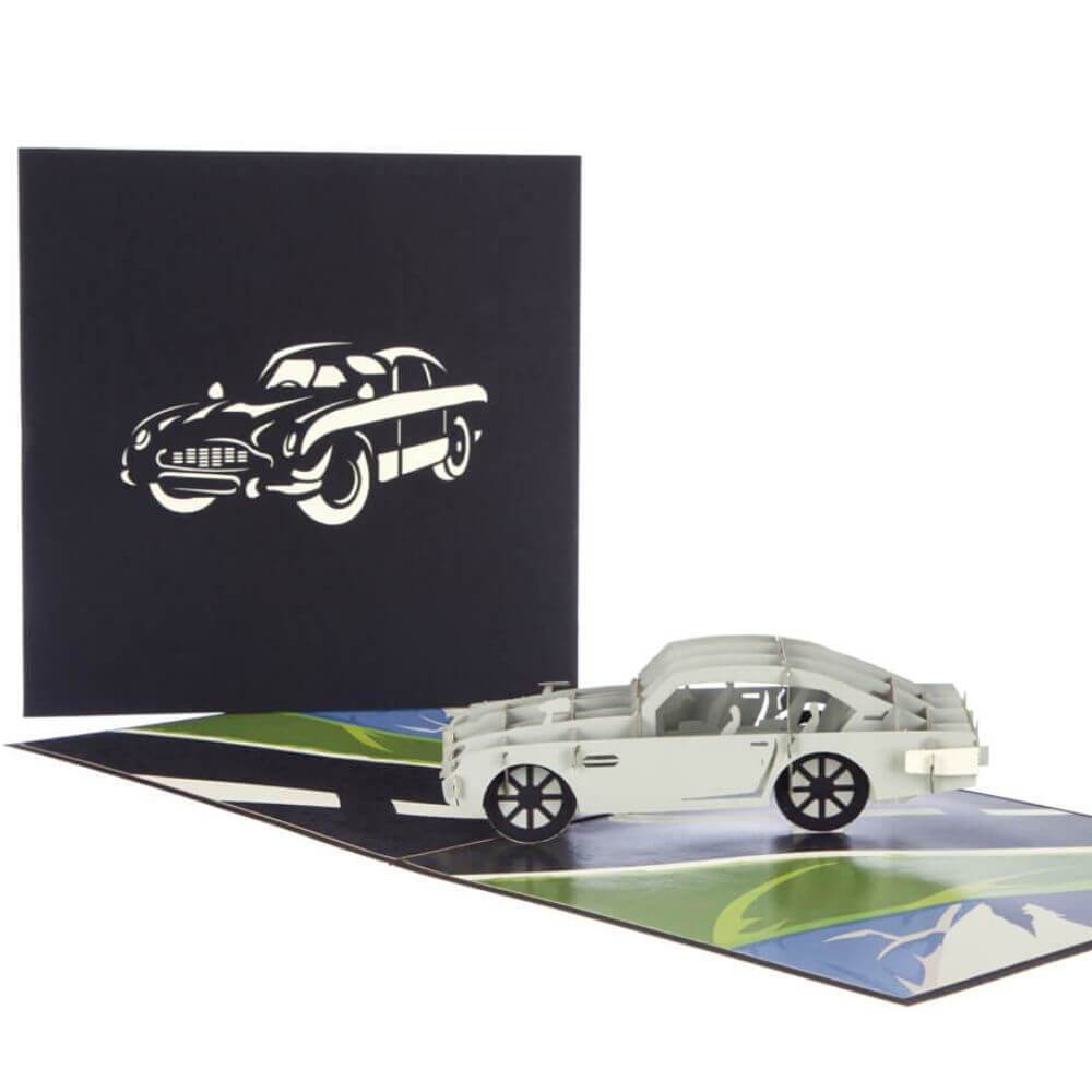 Aston Martin DB5 3D Pop Up Birthday Christmas Greetings Card
