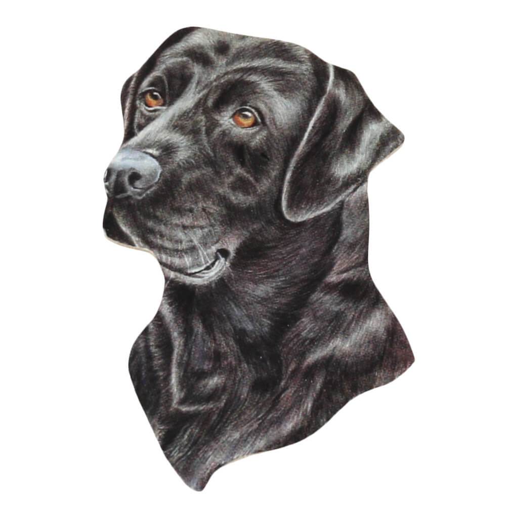 Black Labrador Dog Handmade Fridge Magnet