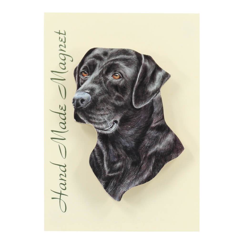 Black Labrador Dog Handmade Fridge Magnet in Gift Packaging