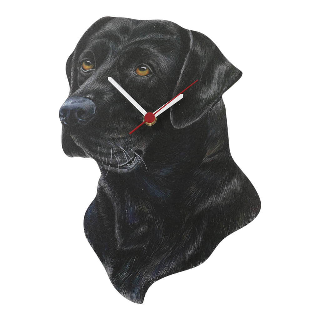 Black Labrador Clockl