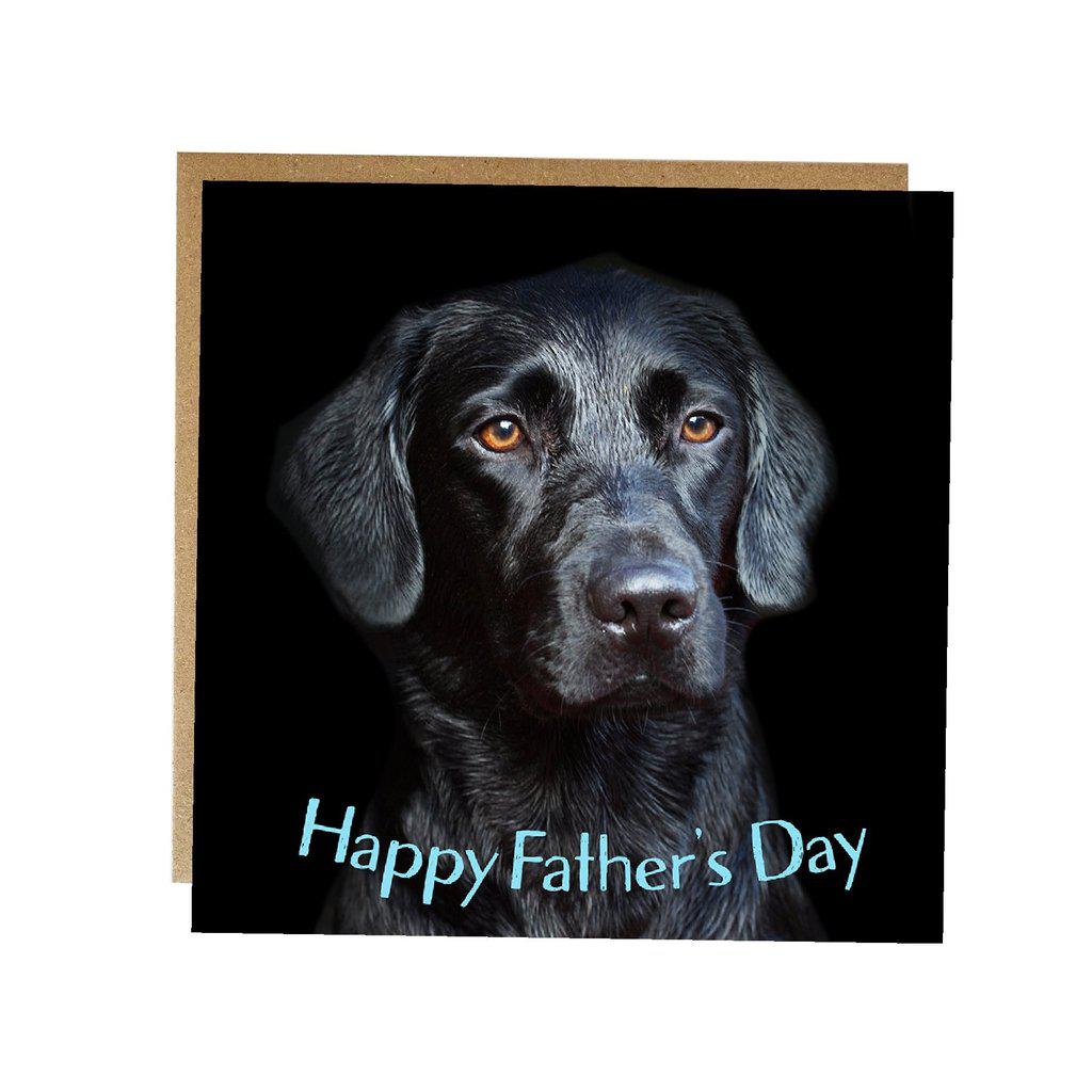 Black Labrador Fathers Day Card