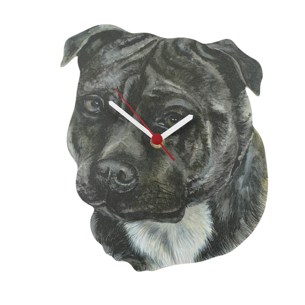 Staffordshire Bull Terrier Clock
