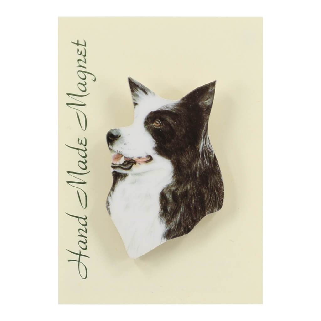 Border Collie Dog Handmade Fridge Magnet in Gift Packaging