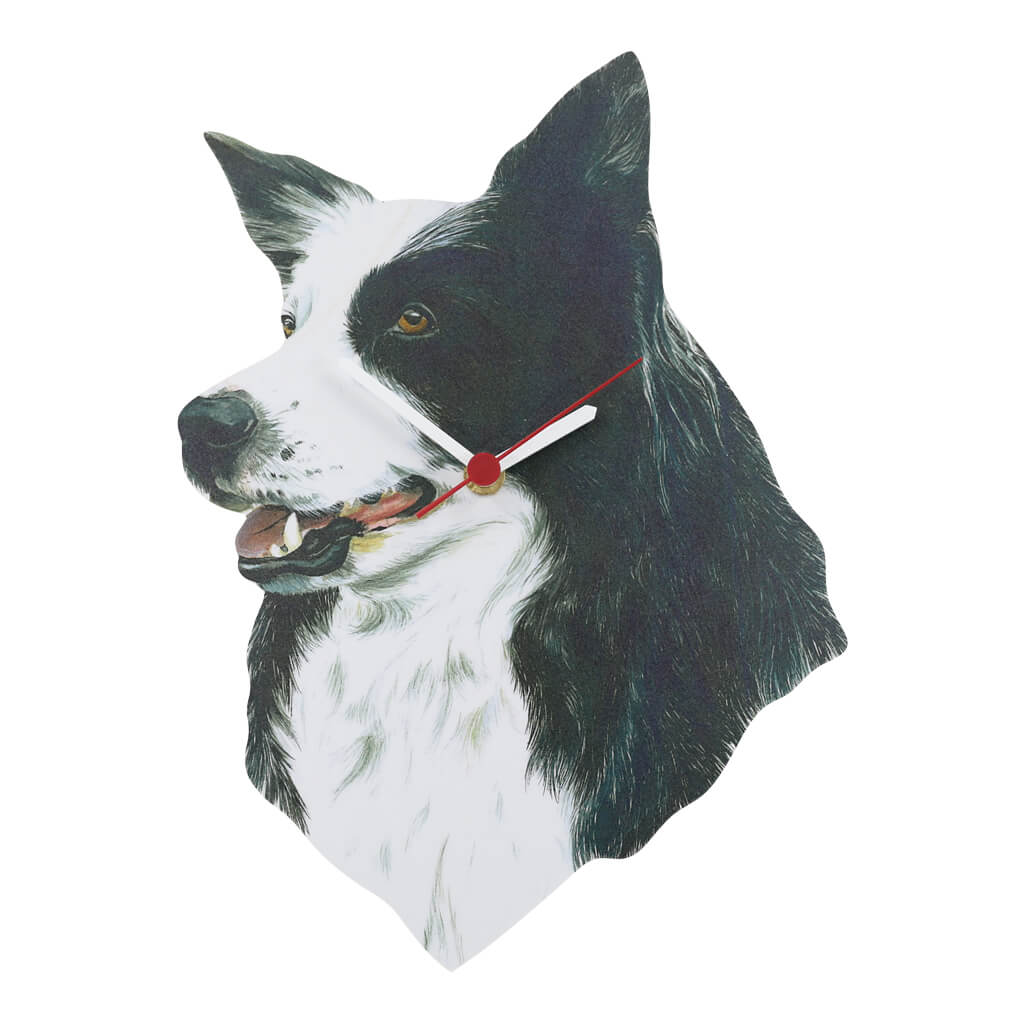 Sheepdog Border Collie Dog Handmade Wooden Wall Clock