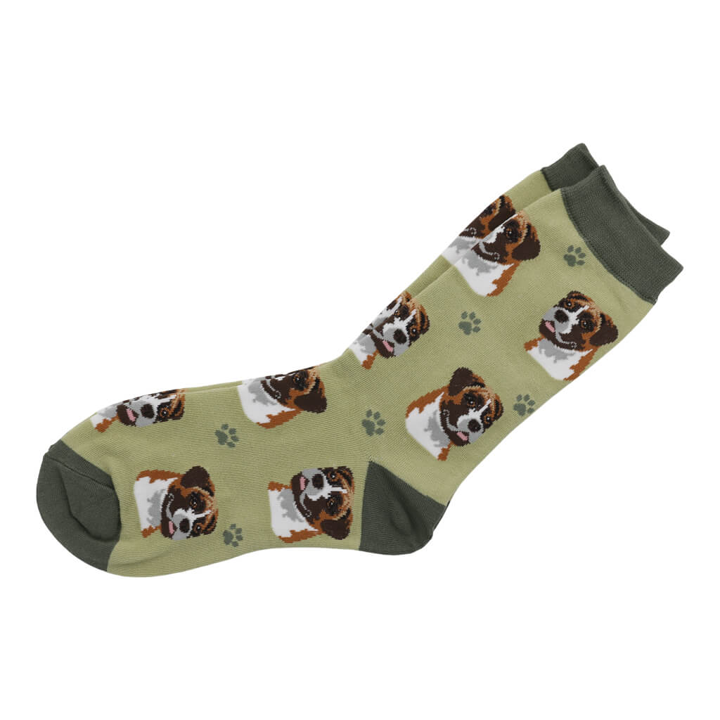 Boxer Dog Lover Socks Pair Open Ideal Gift