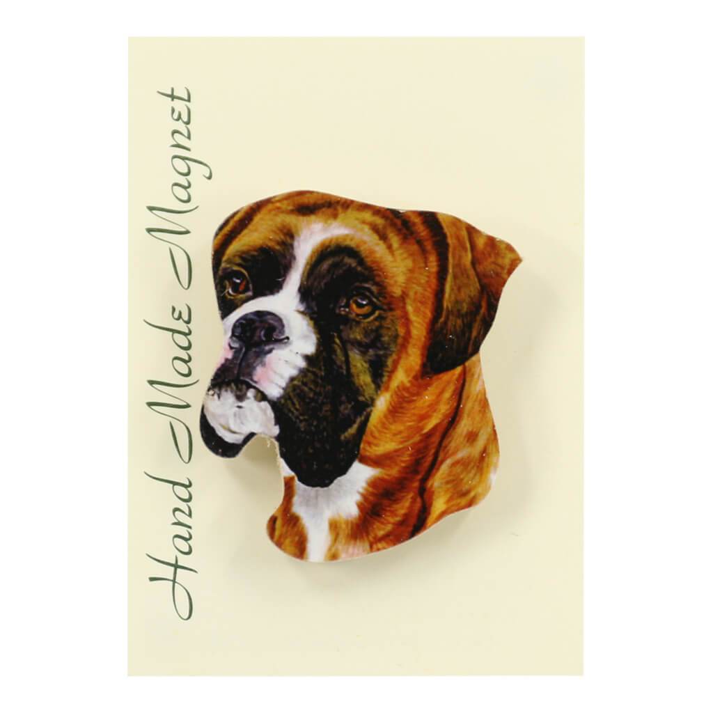 Boxer Dog Handmade Fridge Magnet in Gift Packaging