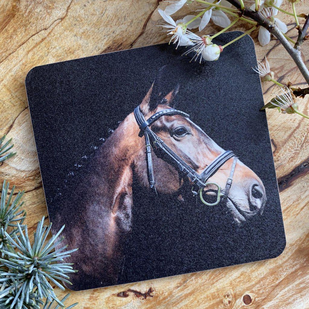 Brown Horse Equestrian Drinks Coaster