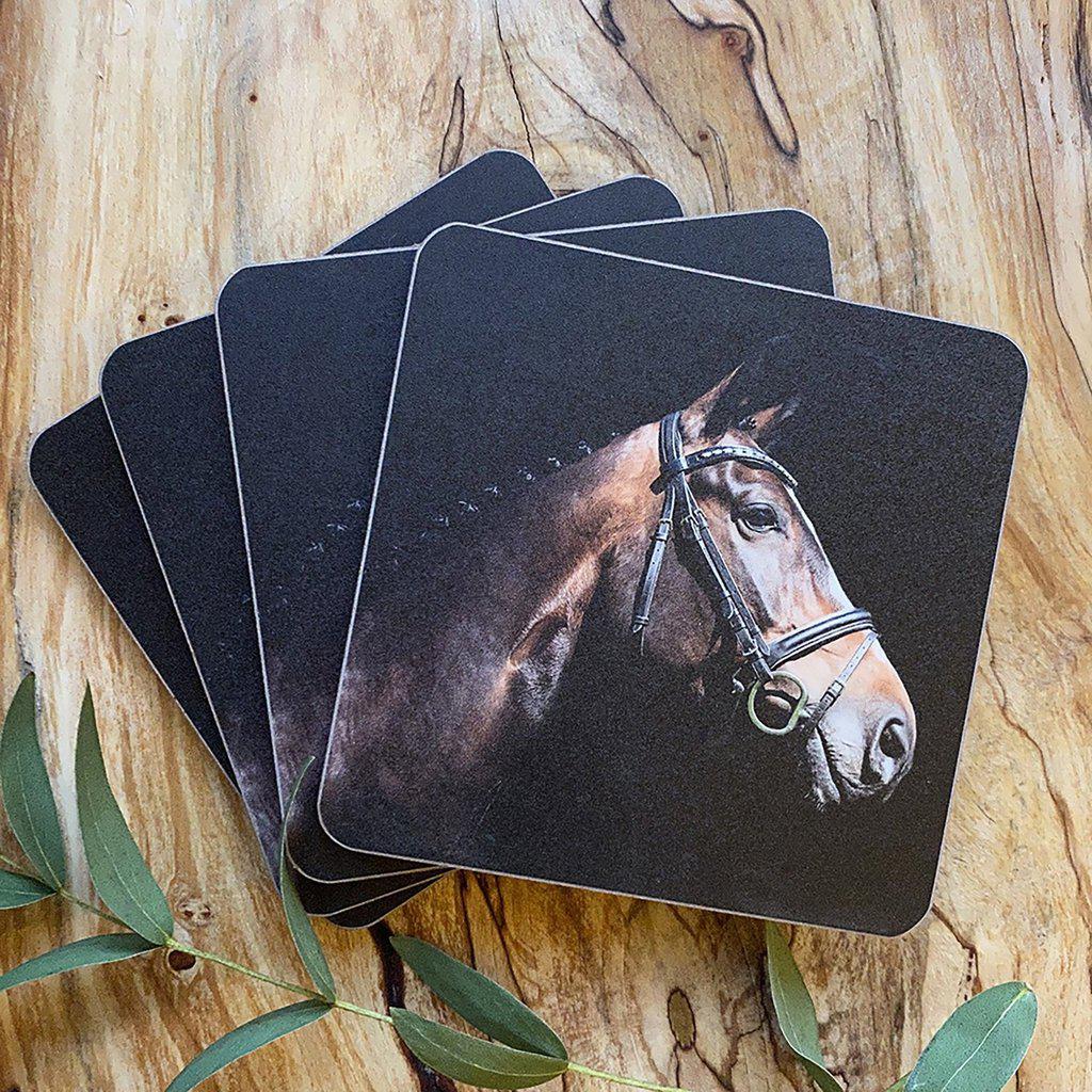 Brown Horse Equestrian Drinks Coaster