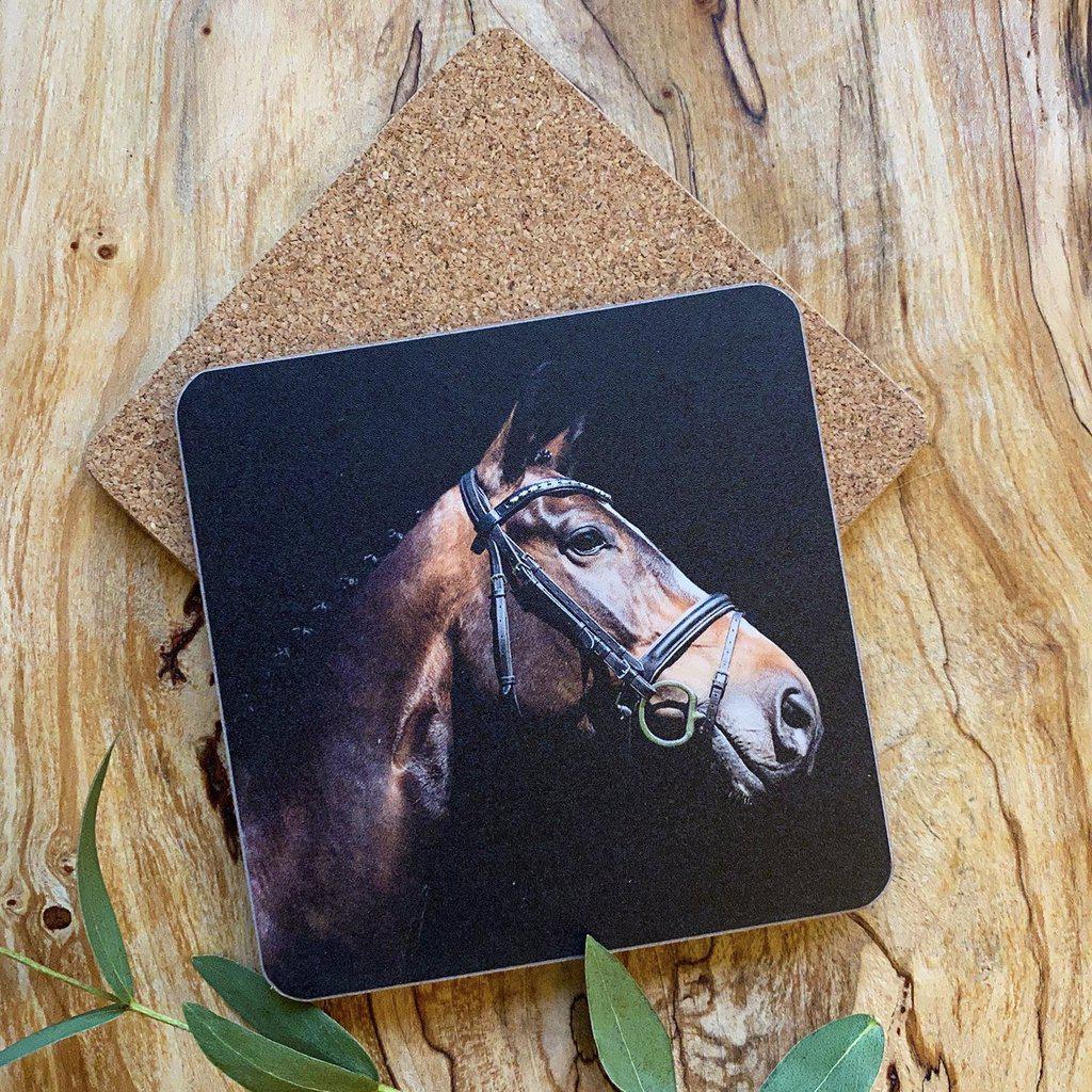 Brown Horse Equestrian Drinks Coaster