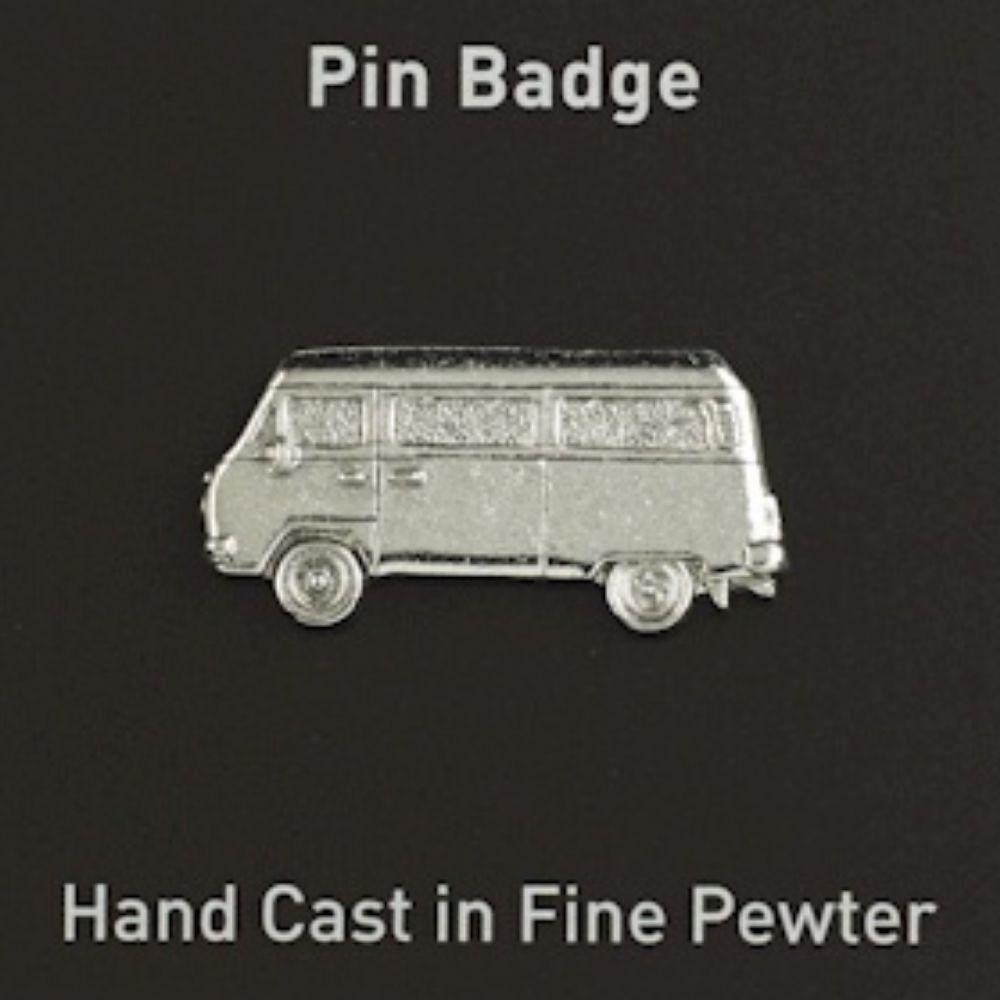 Campervan Fine Pewter Pin Badge