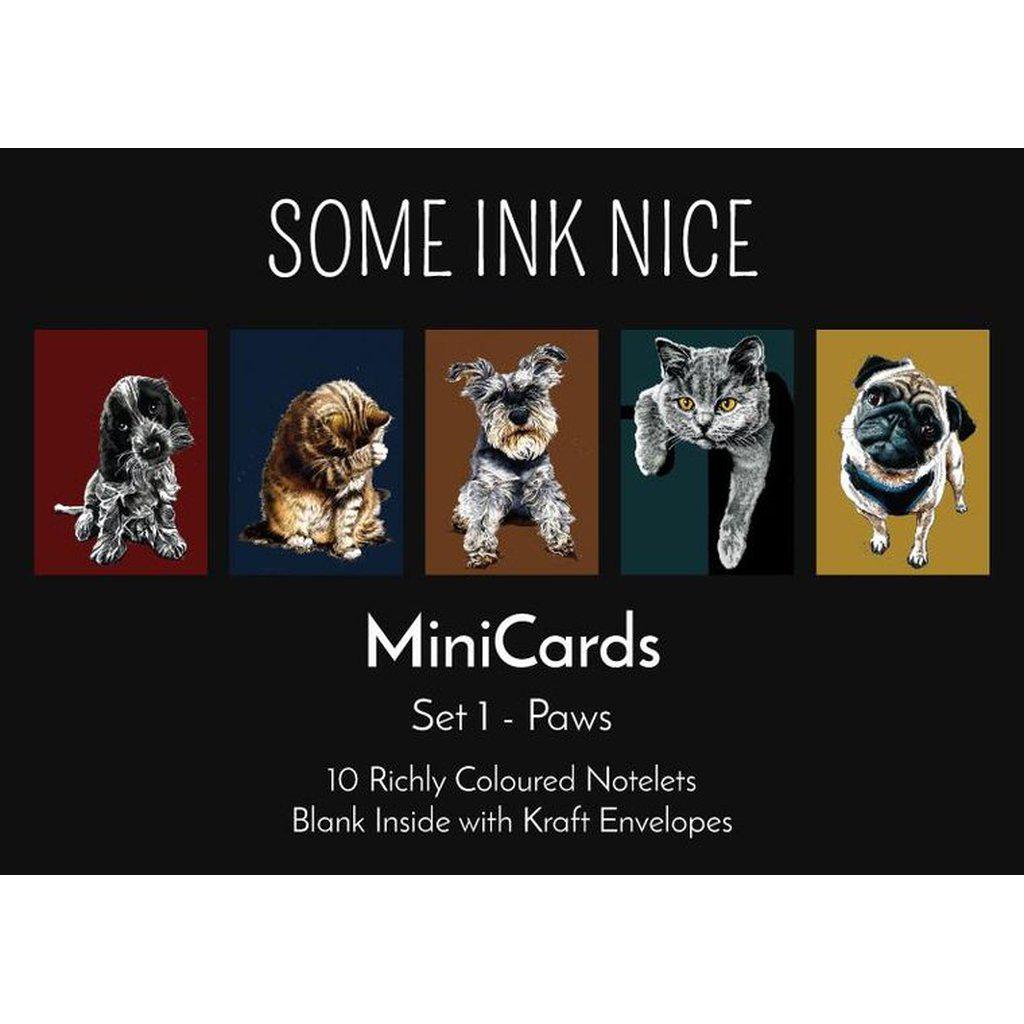 Cat Dog &amp; Kitten Mini Thank You Note Card Gift Box Set-Gifts Made Easy