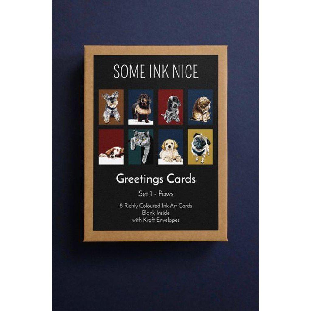 Cat Dog Kitten & Puppy Greetings Card Box Set-Gifts Made Easy