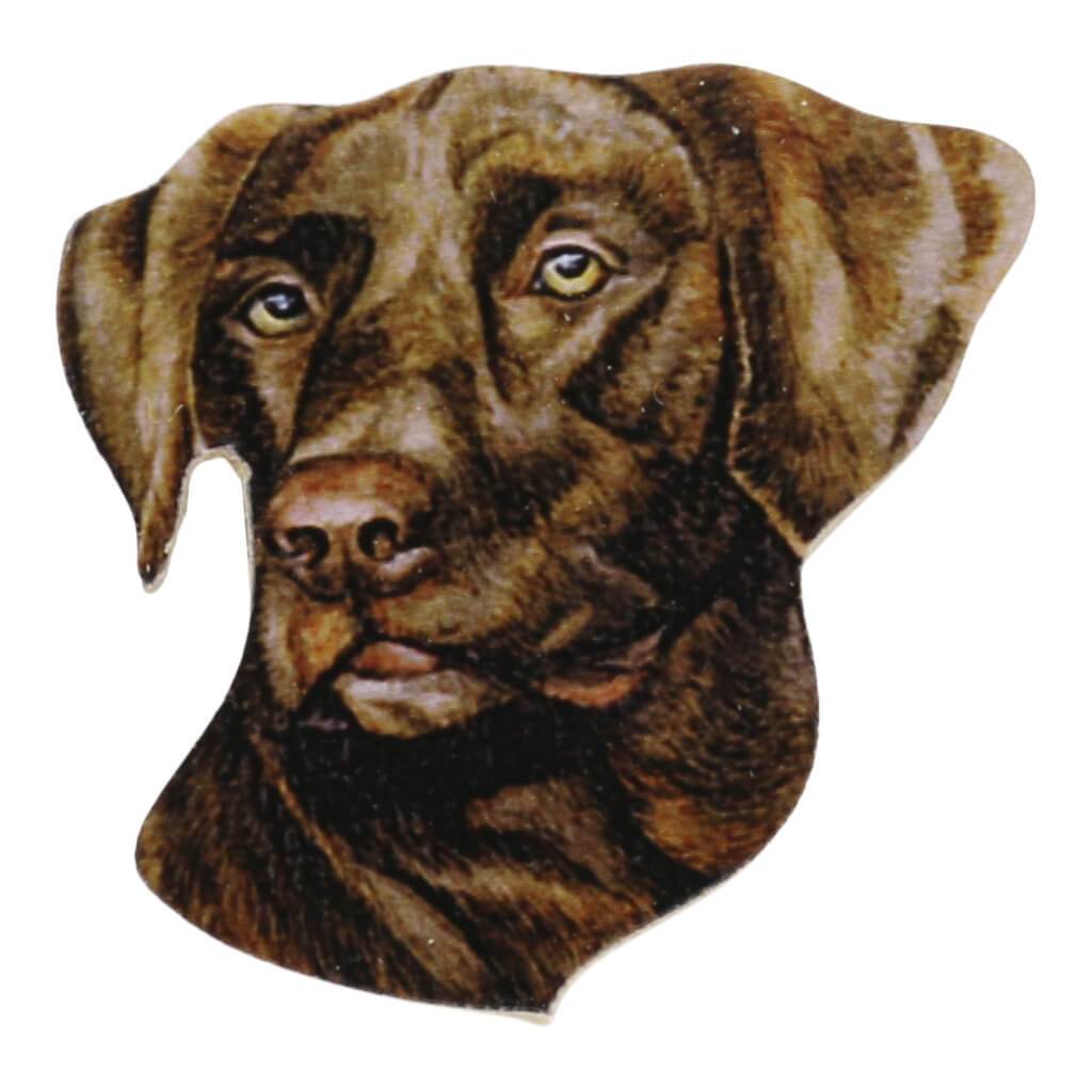 Chocolate Labrador Dog Handmade Fridge Magnet