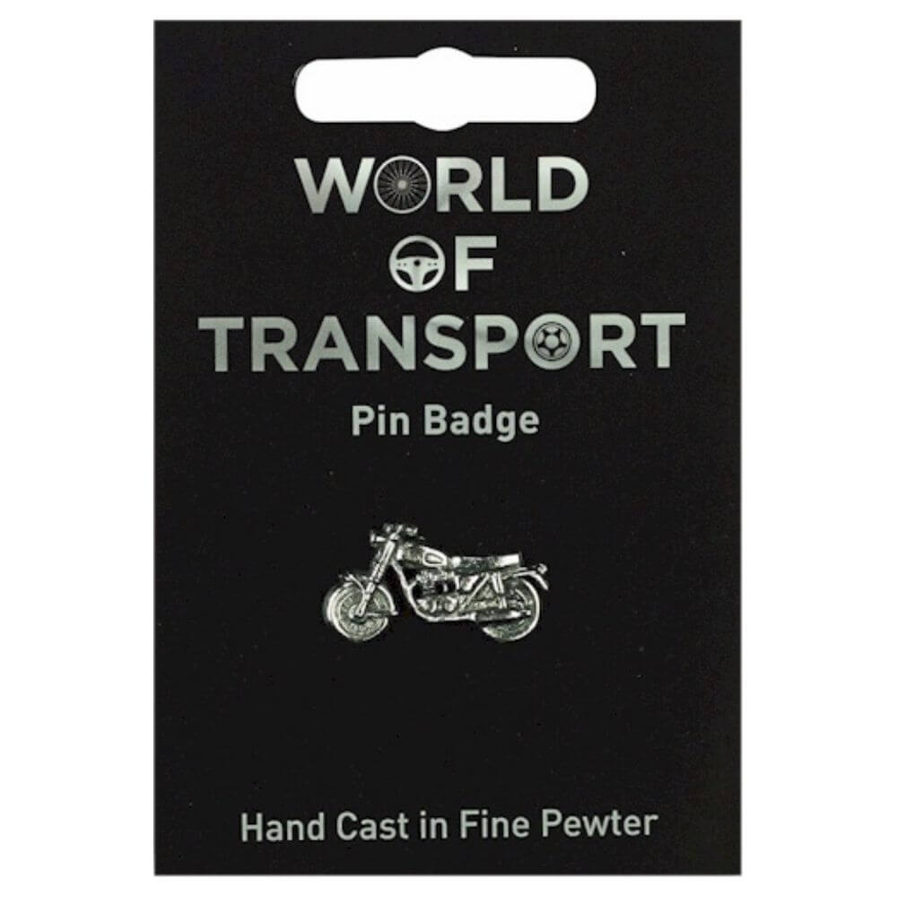 Classic Motorcycle &amp; Vintage Motorbike Metal Pin Badge