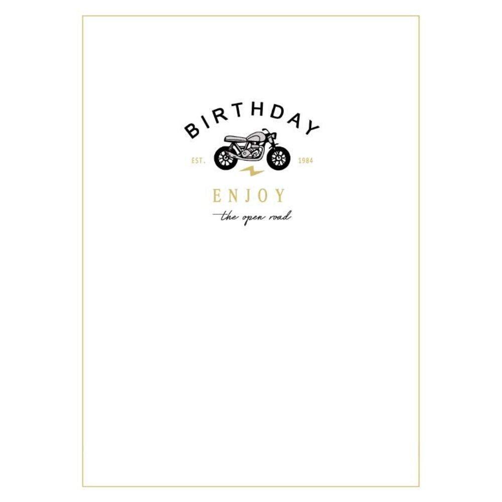 Classy Motorcycle Birthday Card