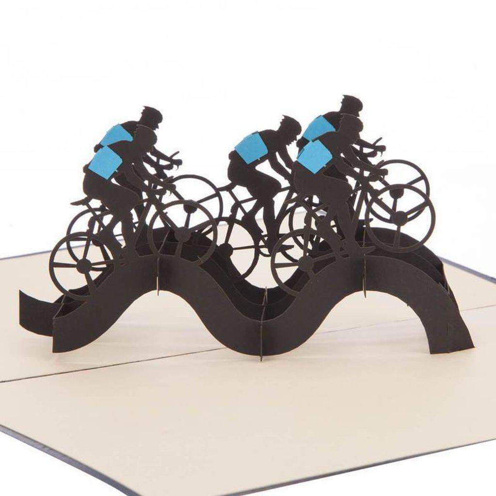 Cycling Lovers Bike Riders Pop Up 3D Card - view 1