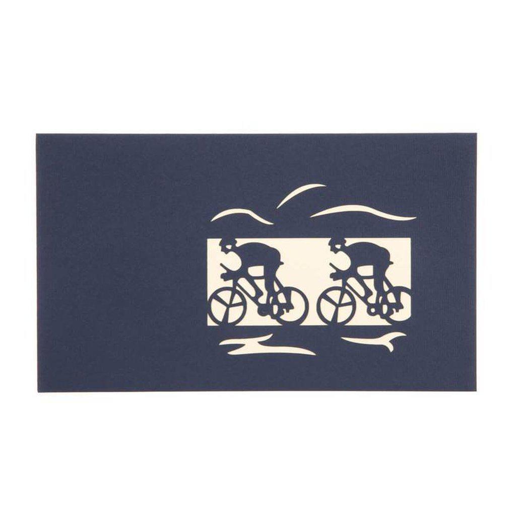 Cycling Lovers Bike Riders Pop Up 3D Card - view 1
