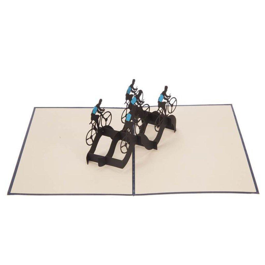 Cycling Lovers Bike Riders Pop Up 3D Card - view 3