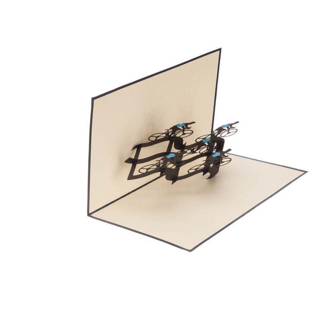 Cycling Lovers Bike Riders Pop Up 3D Card - view 5